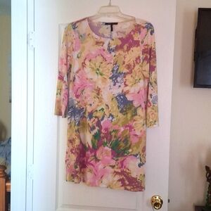 Floral Spring Multicolor Women's Dress